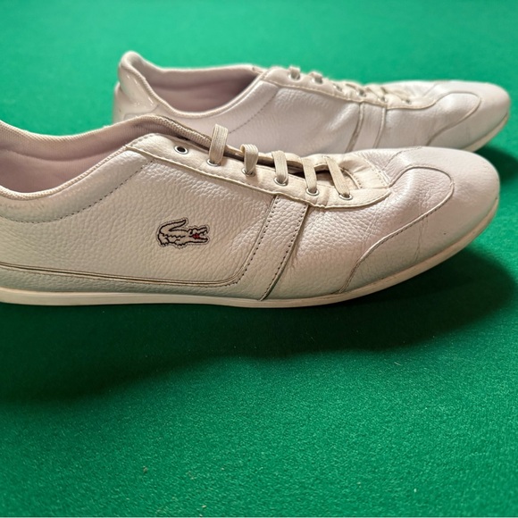 B1 / Lacoste White Sneakers for Women with Elastic Lases - Picture 4 of 10